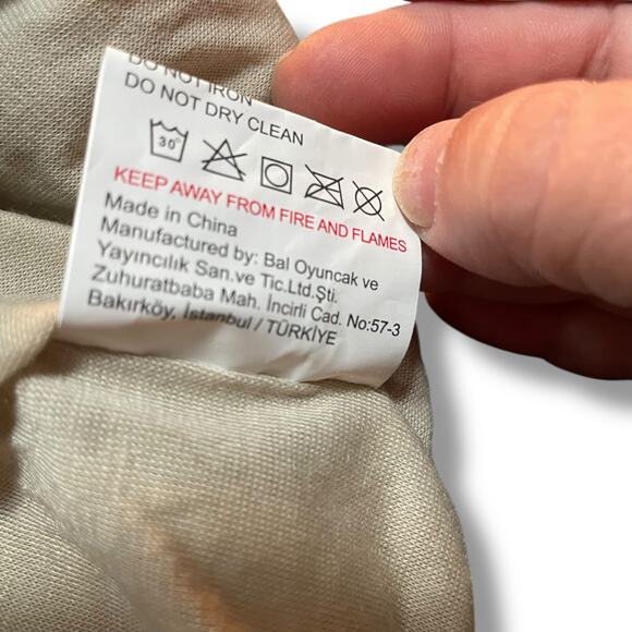 Turkish Airlines Aviator Youth Pilot Hat Cap Felt Goggles Play Natural Kids 3-12 - Picture 9 of 10